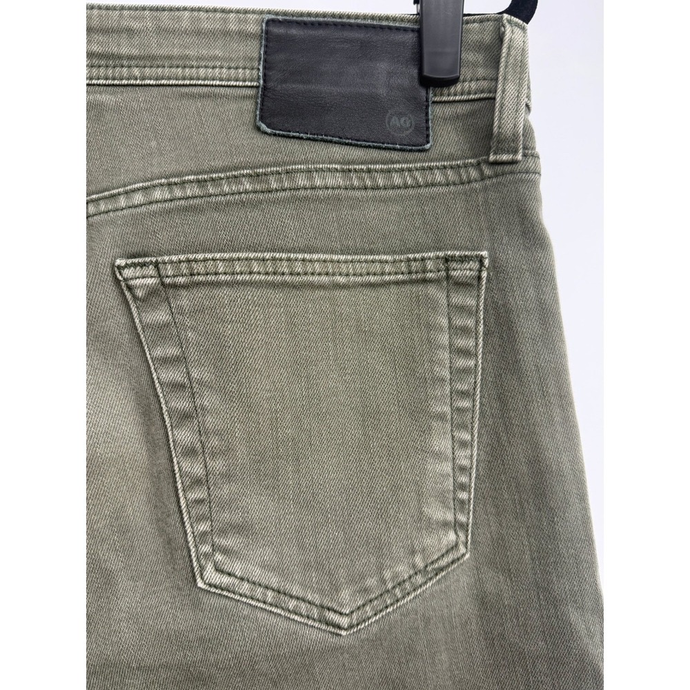 AG Adriano Goldschmied The Tellis Modern Slim Fit Jeans Olive Green Mens 32